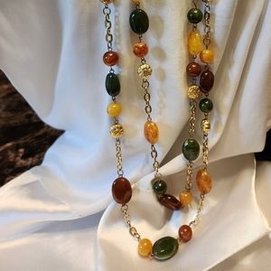 Autumn colors Fashion Necklace